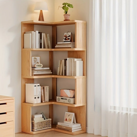 Armoire d'angle en bois massif – Compacte et Multifonctionnelle