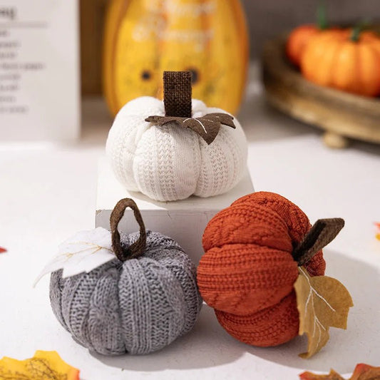 Citrouille Deco Halloween en Polyester - Decoration Citrouille Automnale