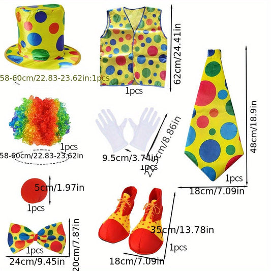 Costume de Clown Enfant avec Accessoires Complets