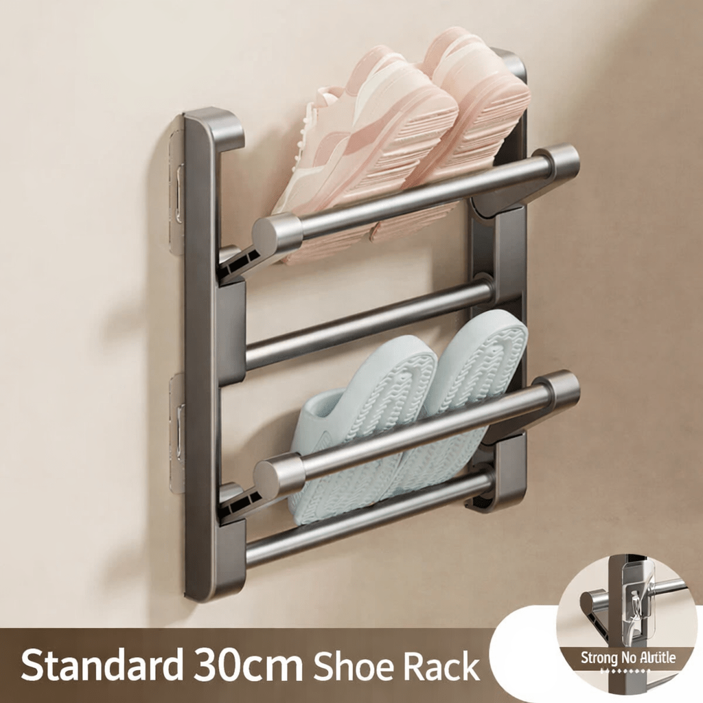 Étagère À Chaussures Murale Avec Système De Drainage Rapide - Rangement Optimisé
