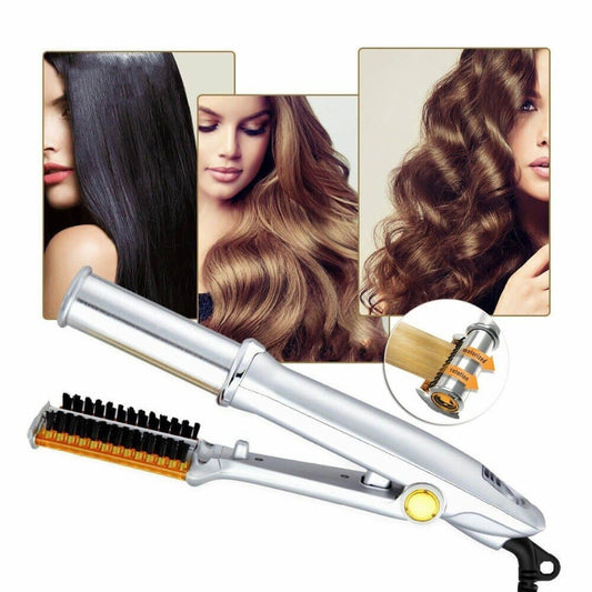 Piastra Per Capelli 2 In 1 - Lisciante Rotante Professionale Per Tutti I Tipi Di Capelli