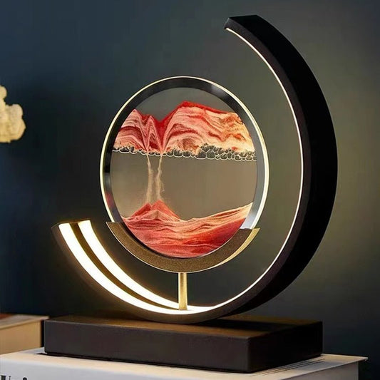 Lampe de Table LED Sables Mouvants - Éclairage Ambiant Artistique