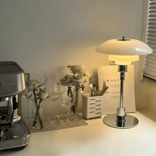 Lampe de Table Moderne en Verre - Éclairage Ambiant Élégant