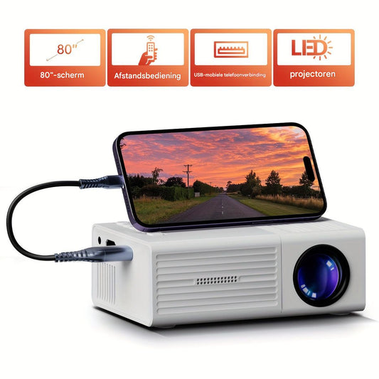 LumoBeam - Mini Proiettore Portatile 3000 Lumen a Basso Consumo Energetico
