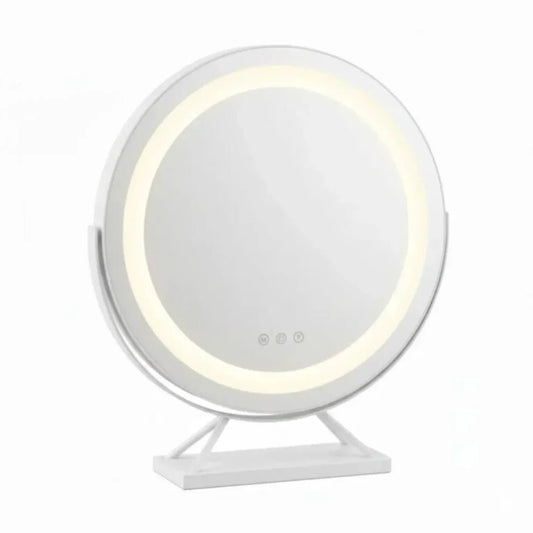 Specchio Trucco Luminoso LED Ricaricabile con Dimmer