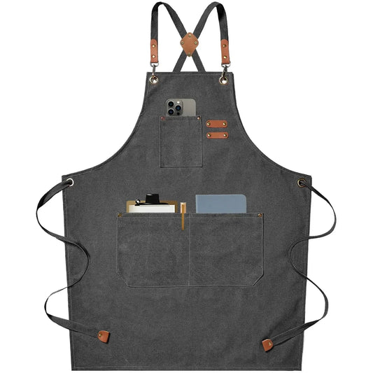 ProWear - Grembiule in tela unisex con tasche pratiche