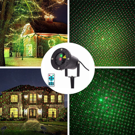 Proiettore di Luce Laser Esterno a LED - Atmosfera Festiva e Resistente alle Intemperie