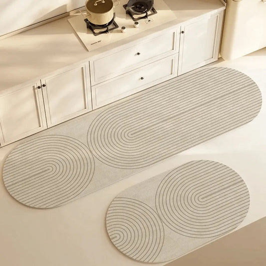 Tapis de Cuisine Antidérapant Absorbant LuxéMat 60 x 40 cm
