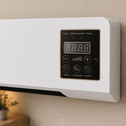 Ventilatore Riscaldante da Parete OCS con Telecomando - Comfort Tutto l'Anno