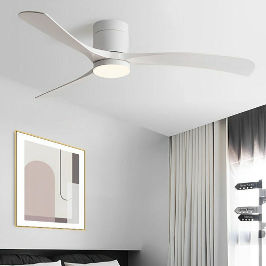 Ventilatore da soffitto silenzioso moderno con LED - 6 velocità