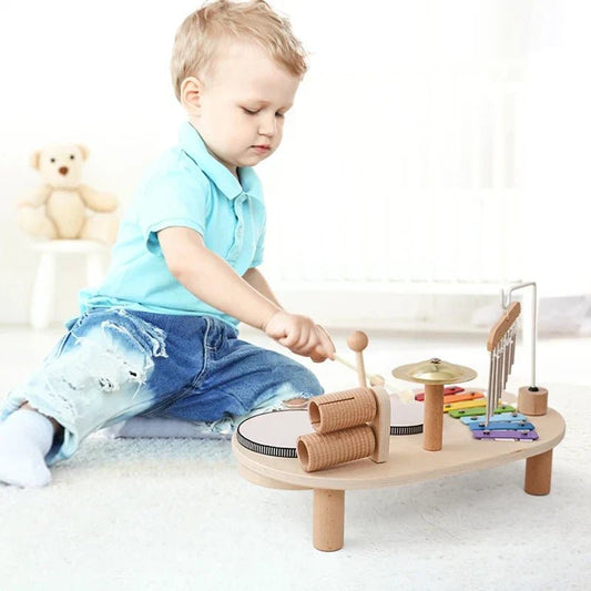 Kids Creative Wooden Music Station_2