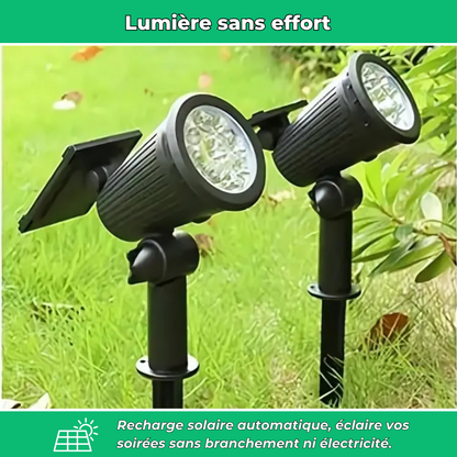 Spot LED Solaire installation
