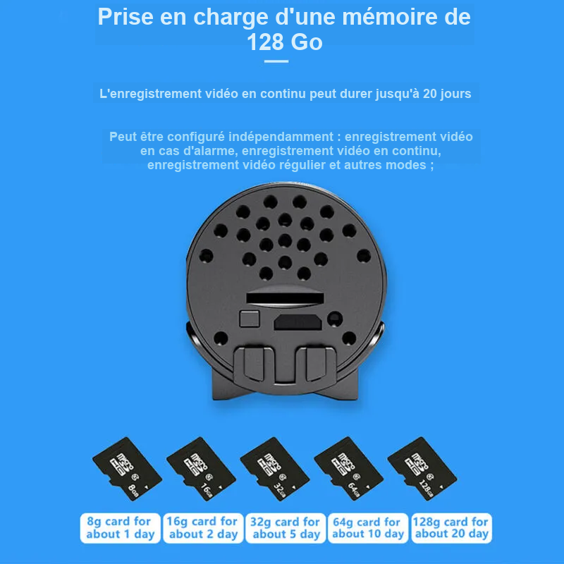 Telecamera di Sorveglianza WiFi Mini 5G 1080P HD con Visione Notturna