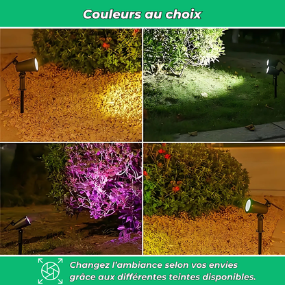 Spot LED Solaire orientable