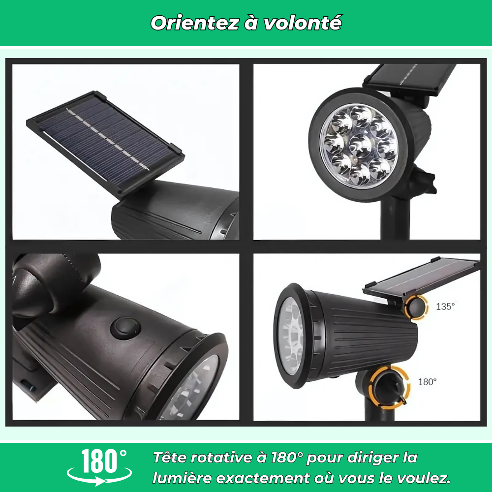 Spot LED Solaire étanche