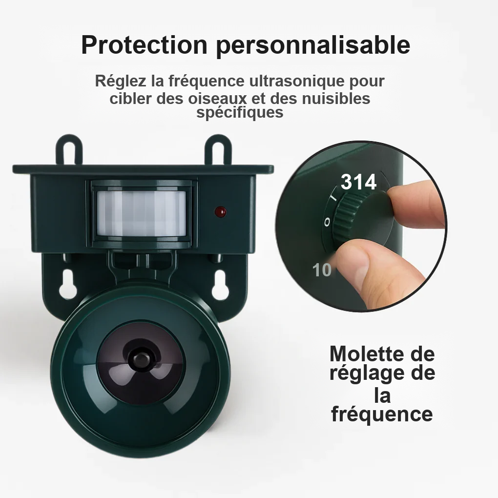 Répulsif Solaire Intelligent Pour Pigeons Avec Détection De Mouvement