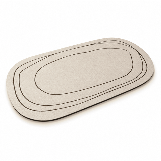 Tappeto da Bagno Assorbente con Motivi Astratti