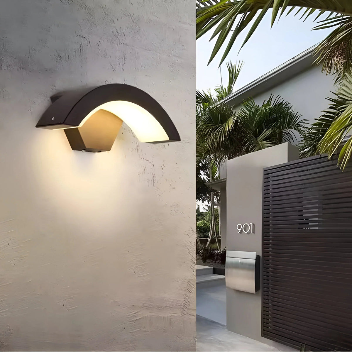 Applique da Parete per Esterni con Sensore di Movimento - LumiGuard