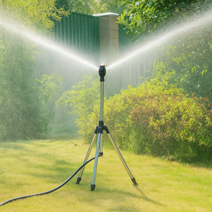 Arroseur Jardin Trépied Réglable 360° pour Arrosage Automatique Pelouse