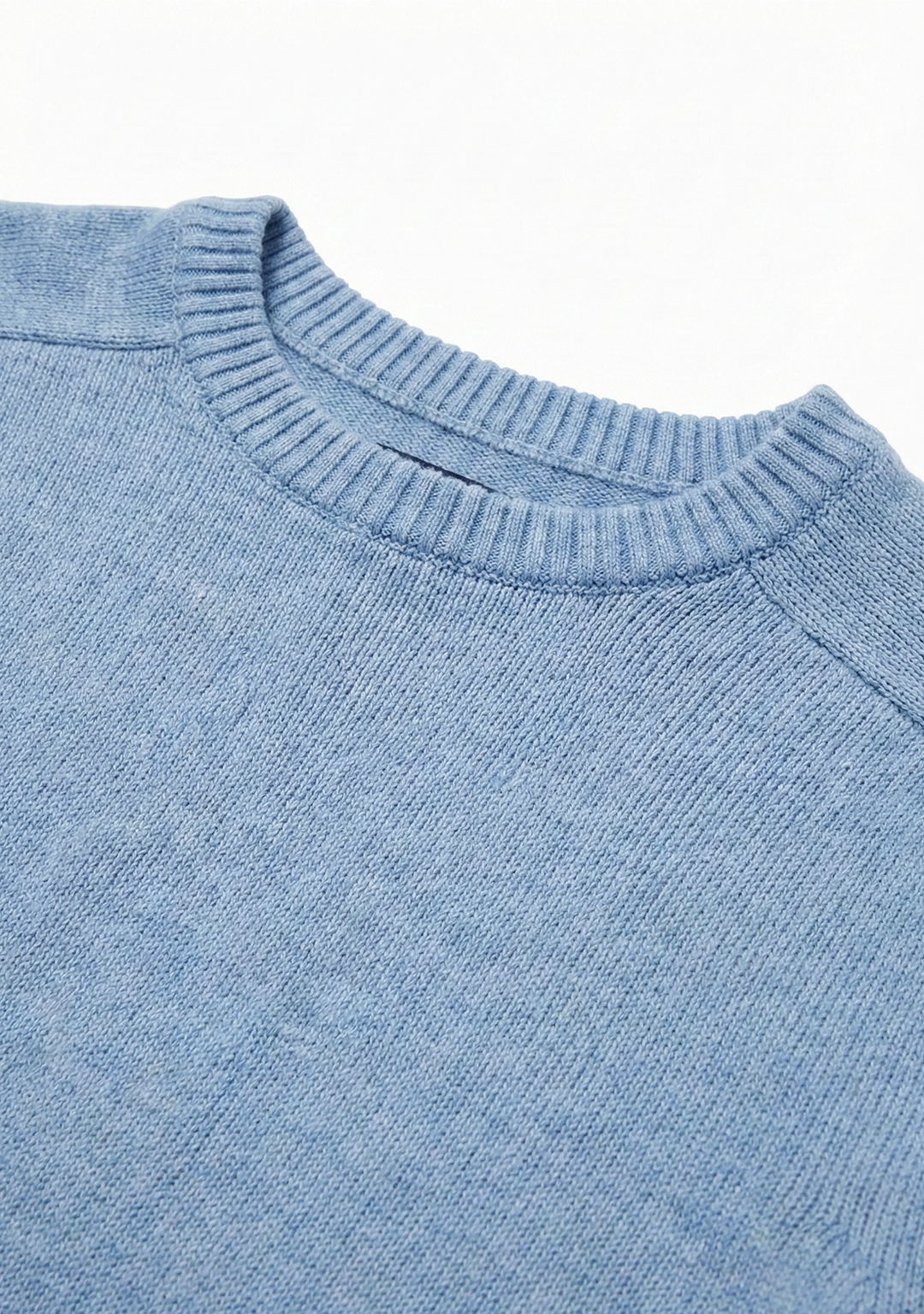 Pull en maille premium pour homme – Bleu ciel