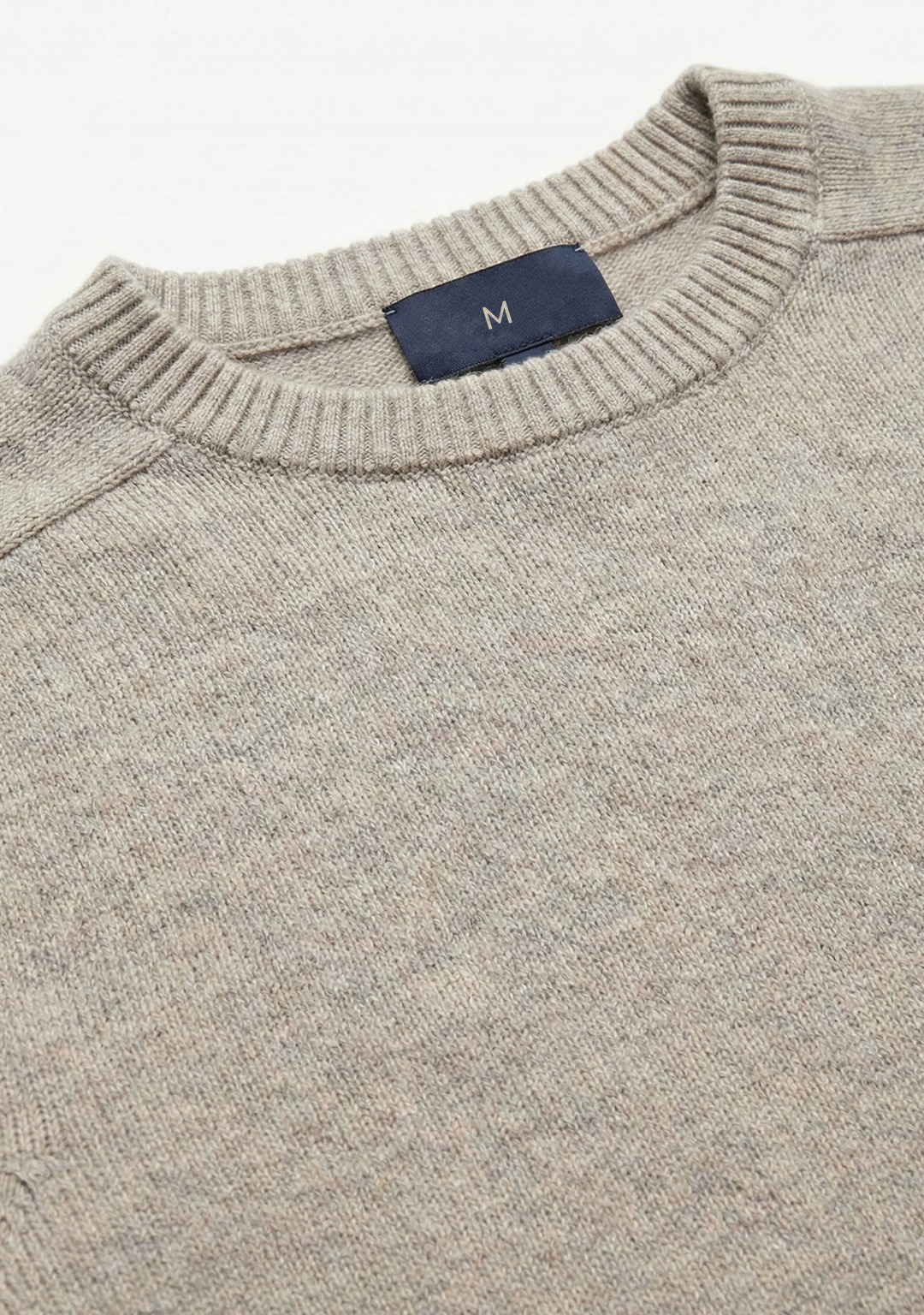 Pull en maille premium pour homme – Beige