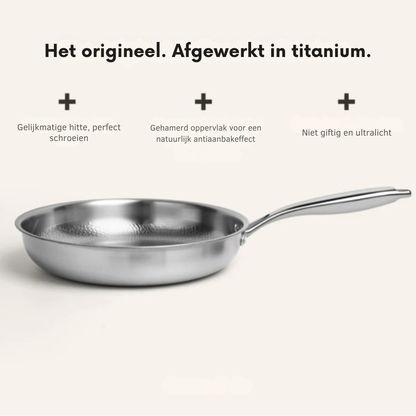 Batterie de Cuisine en Titane Premium - 3 Casseroles Antiadhésives