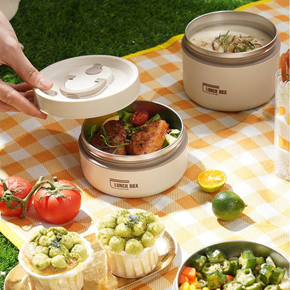 Boîte Repas Isotherme Chaud Longue Durée - Acier Inoxydable 620ml
