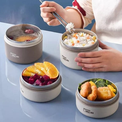 Boîte Repas Isotherme Chaud Longue Durée - Acier Inoxydable 620ml