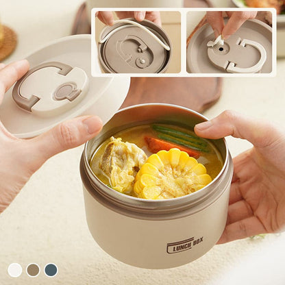 Boîte Repas Isotherme Chaud Longue Durée - Acier Inoxydable 620ml
