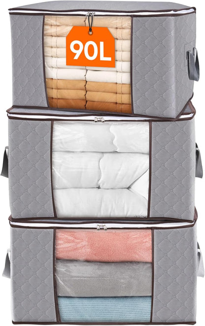 Boîte de Rangement Pliable Plastique avec Fenêtre Transparente et Poignées