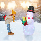 Bonhomme de neige gonflable 5 pieds avec lumières LED pour Noël