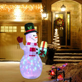 Bonhomme de neige gonflable 5 pieds avec lumières LED pour Noël