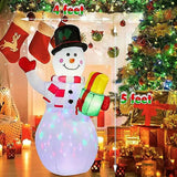 Bonhomme de neige gonflable 5 pieds avec lumières LED pour Noël