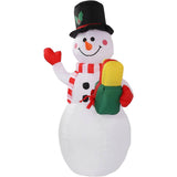 Bonhomme de neige gonflable 5 pieds avec lumières LED pour Noël