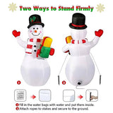 Bonhomme de neige gonflable 5 pieds avec lumières LED pour Noël