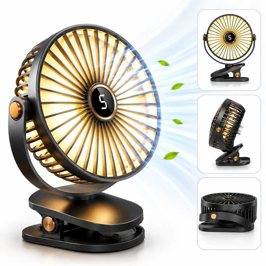 Breezéo™ - Ventilatore Portatile Ricaricabile 8000mAh 5 Velocità