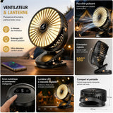 Breezéo™ - Ventilatore Portatile Ricaricabile 8000mAh 5 Velocità