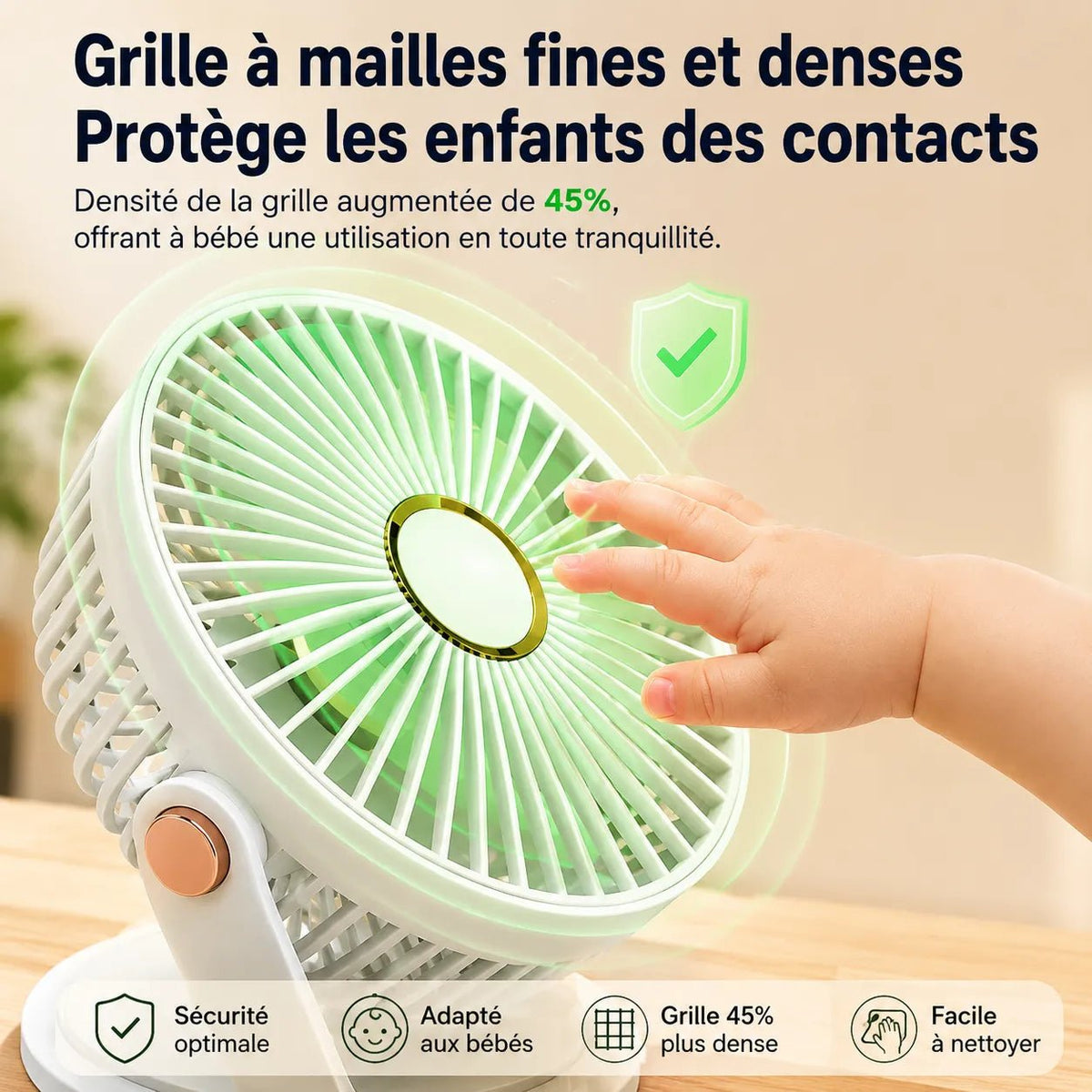 Breezéo™ - Ventilatore Portatile Ricaricabile 8000mAh 5 Velocità