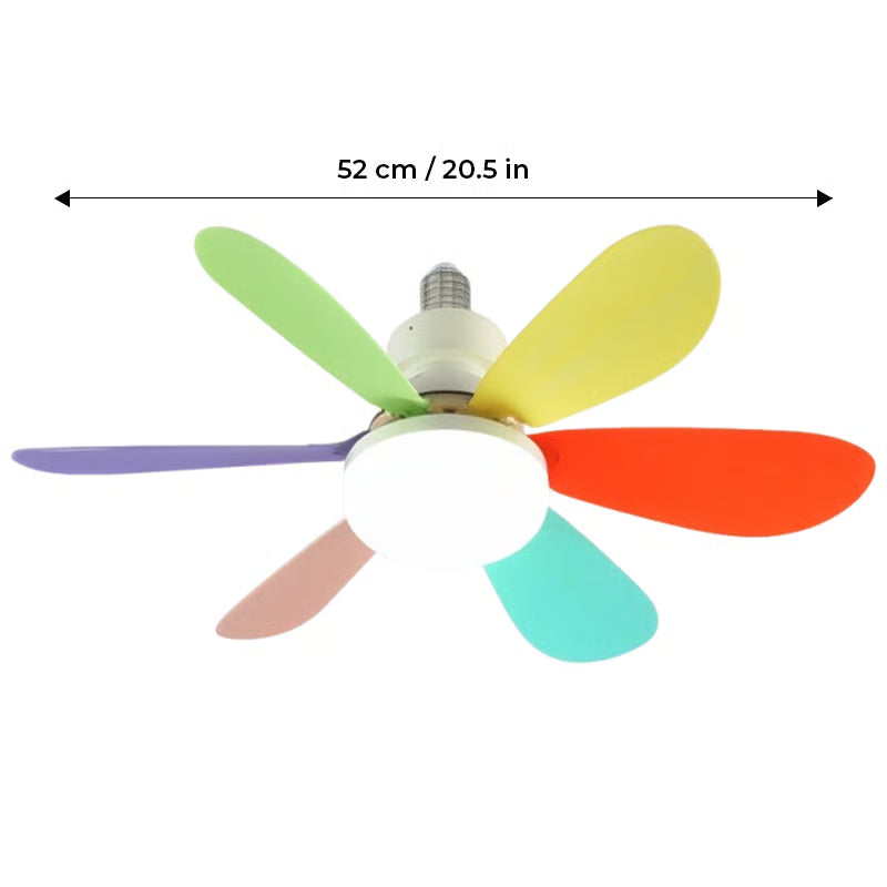 BriseLux - Ventilateur Plafond 2 en 1 avec Éclairage Réglable