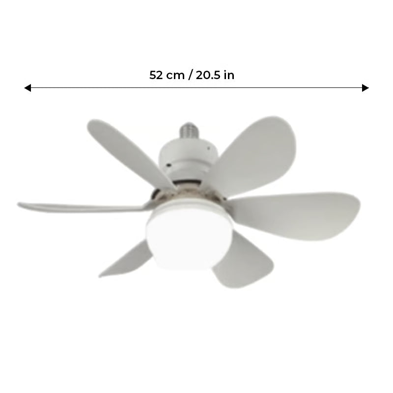 BriseLux - Ventilateur Plafond 2 en 1 avec Éclairage Réglable