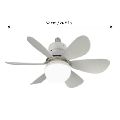 BriseLux - Ventilateur Plafond 2 en 1 avec Éclairage Réglable