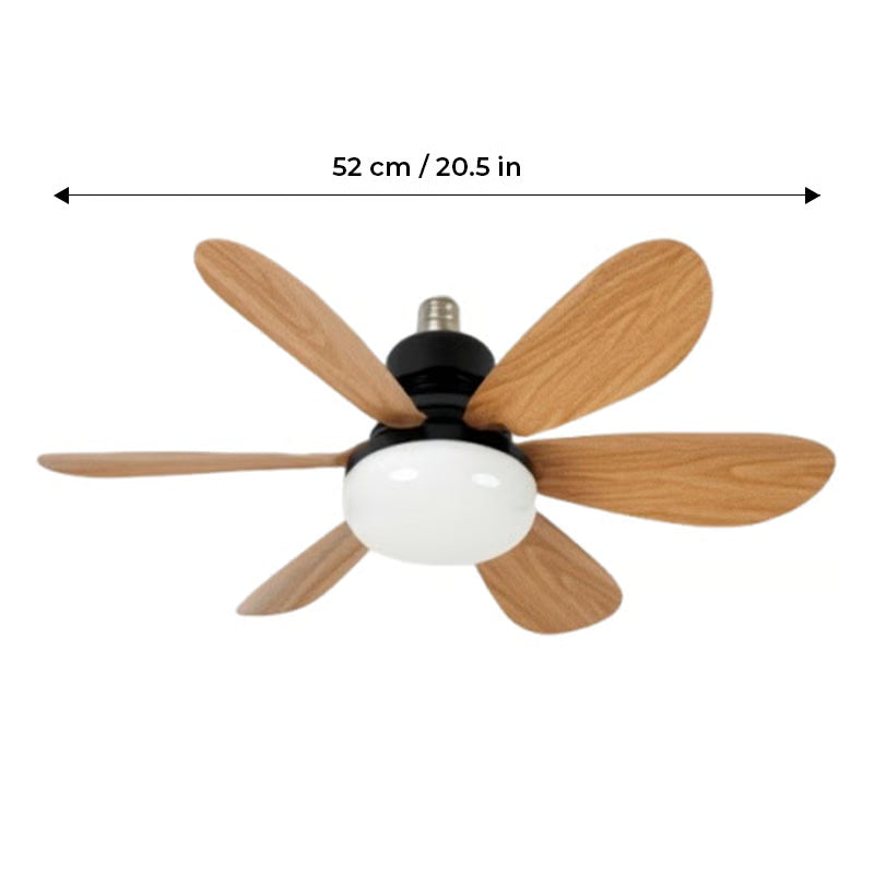 BriseLux - Ventilateur Plafond 2 en 1 avec Éclairage Réglable