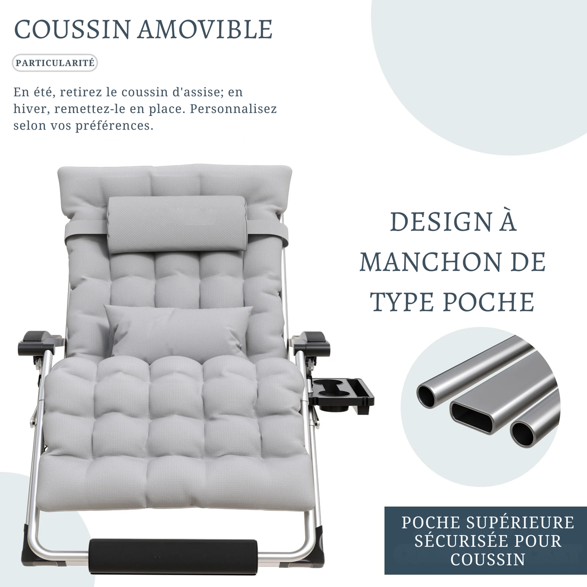 Oversized Zero Gravity Stoel 500 lb - Ergonomisch Comfort