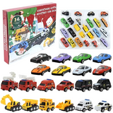 Calendrier de l'Avent - 24 Mini Véhicules pour Enfants