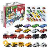 Calendrier de l'Avent - 24 Mini Véhicules pour Enfants
