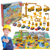 Calendrier de l'Avent - 24 Mini Véhicules pour Enfants