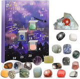 Calendrier de l'Avent Original - 24 Pierres de Cristal Naturelles Uniques