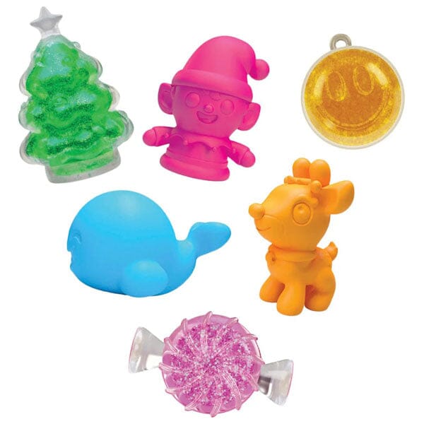 Calendrier de l'Avent Original Fidget - 24 Jouets Spongieux pour Noël