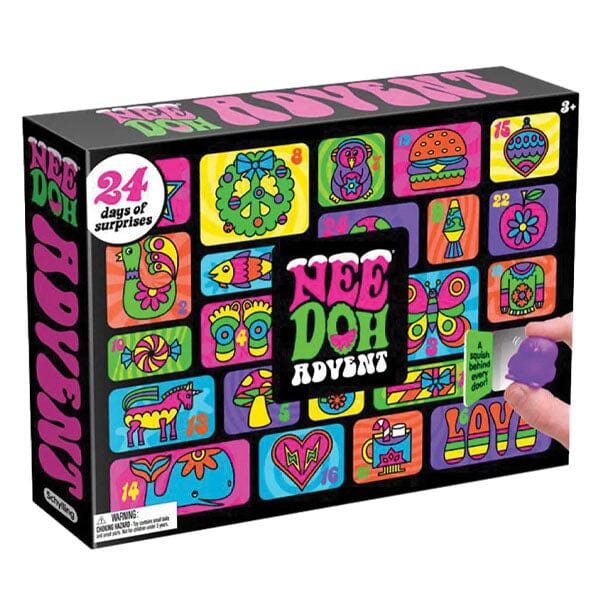 Calendrier de l'Avent Original Fidget - 24 Jouets Spongieux pour Noël