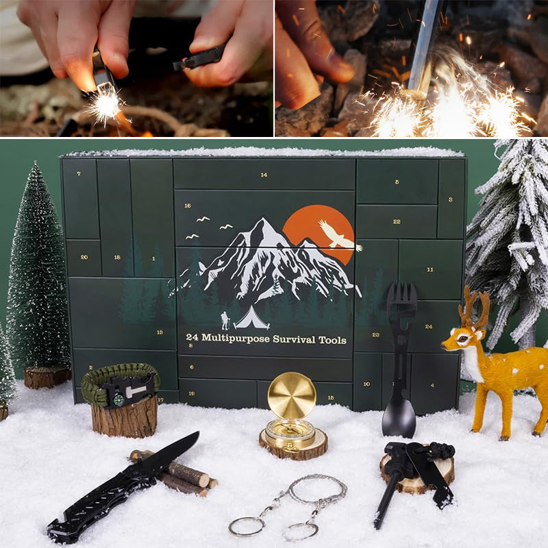 Calendrier de l'Avent de Survie - 24 Outils Pratiques pour Aventuriers